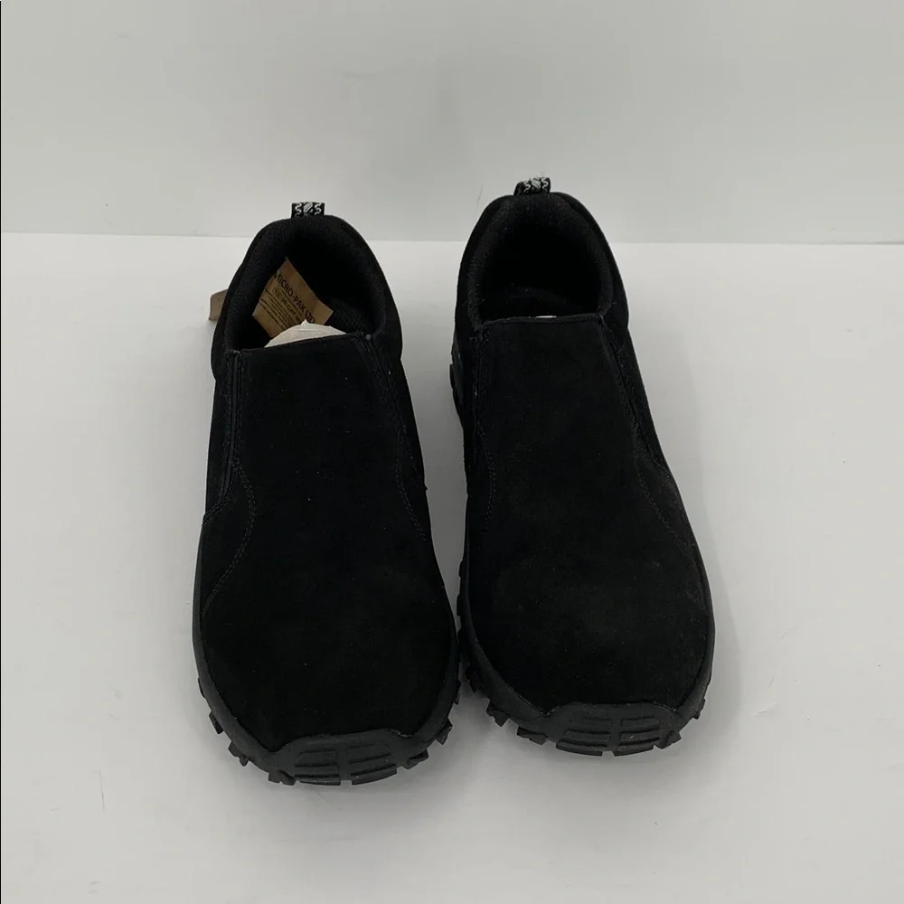 BearPaw Max slip-on loafer shoe chunky black suede leather hiking women new 9.5